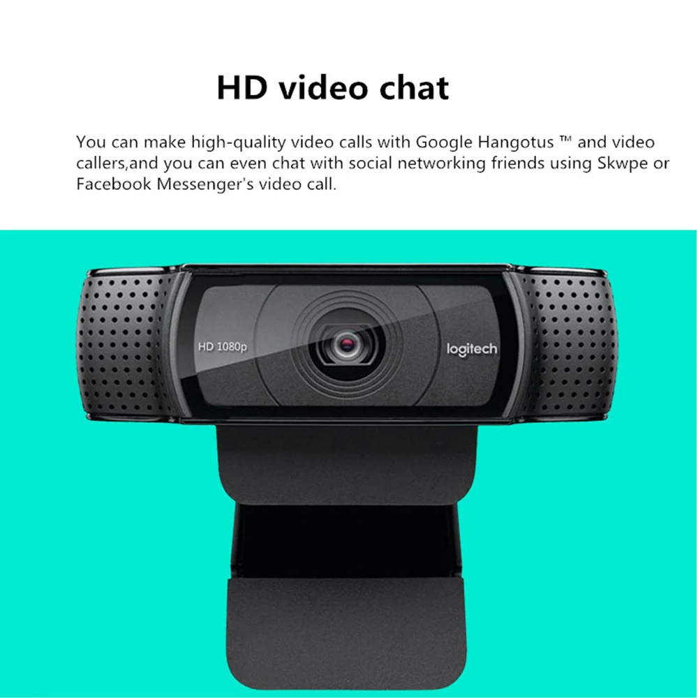 Logitech HD Pro Webcam C920e 1080P Autofocus Camera Full Widescreen Video Calling and Recording C920 upgrade version | Компьютеры и