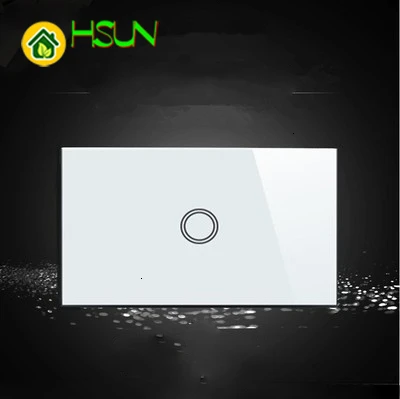 Сенсорный выключатель стандарта США 120 тип 1 комплект стеклянный сенсорный 110-240 в