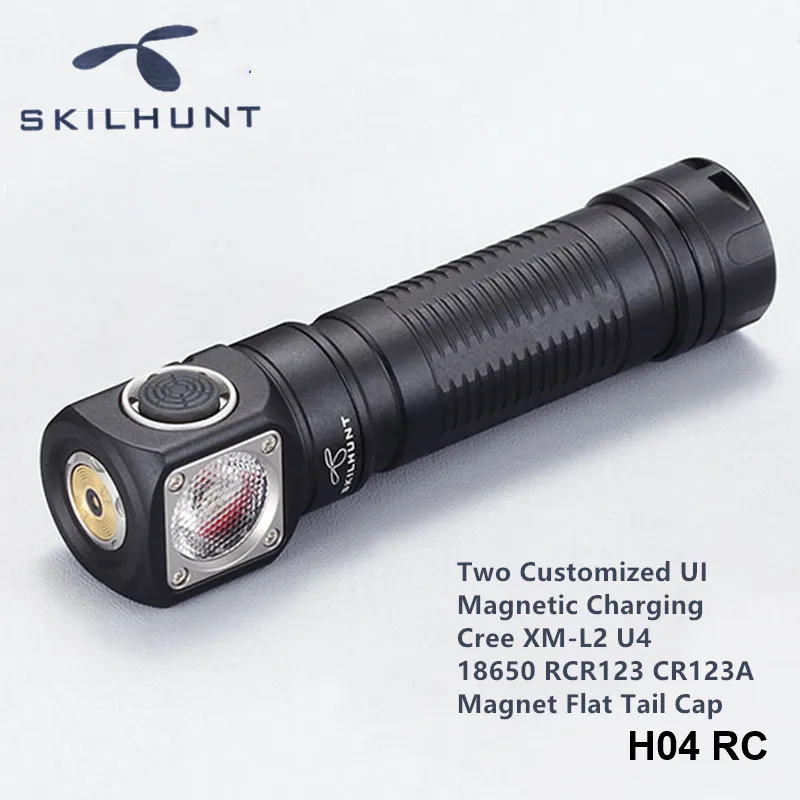 Магнитная перезаряжаемая Рабочая головная лампа Skilhunt H04RC H04FRC H04RRC носимый