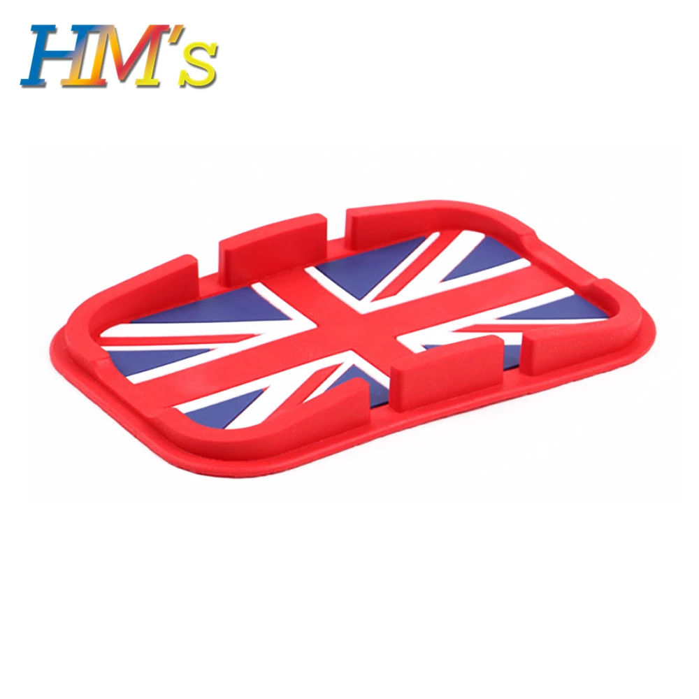 Red Union Jack Противоскользящий коврик для мини-приборной панели trysman R60 F60 для мини R56 F56 F55 gps сотовый телефон нескользящий коврик для мини Clubman F54 - Название цвета: Red Union Jack