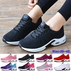 Кроссовки женские сетчатые на шнуровке, легкие дышащие, с воздушной подушкой, модная спортивная обувь для ходьбы и бега, 35-42