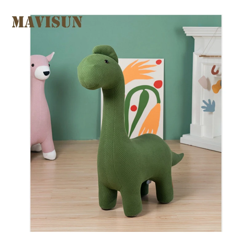

Children's Room Knitted Animal Seat Chair Fantasy Unicorn Seat Chair Cartoon Animal Seat Stool Baby Sofa Dinosaur Home Mount