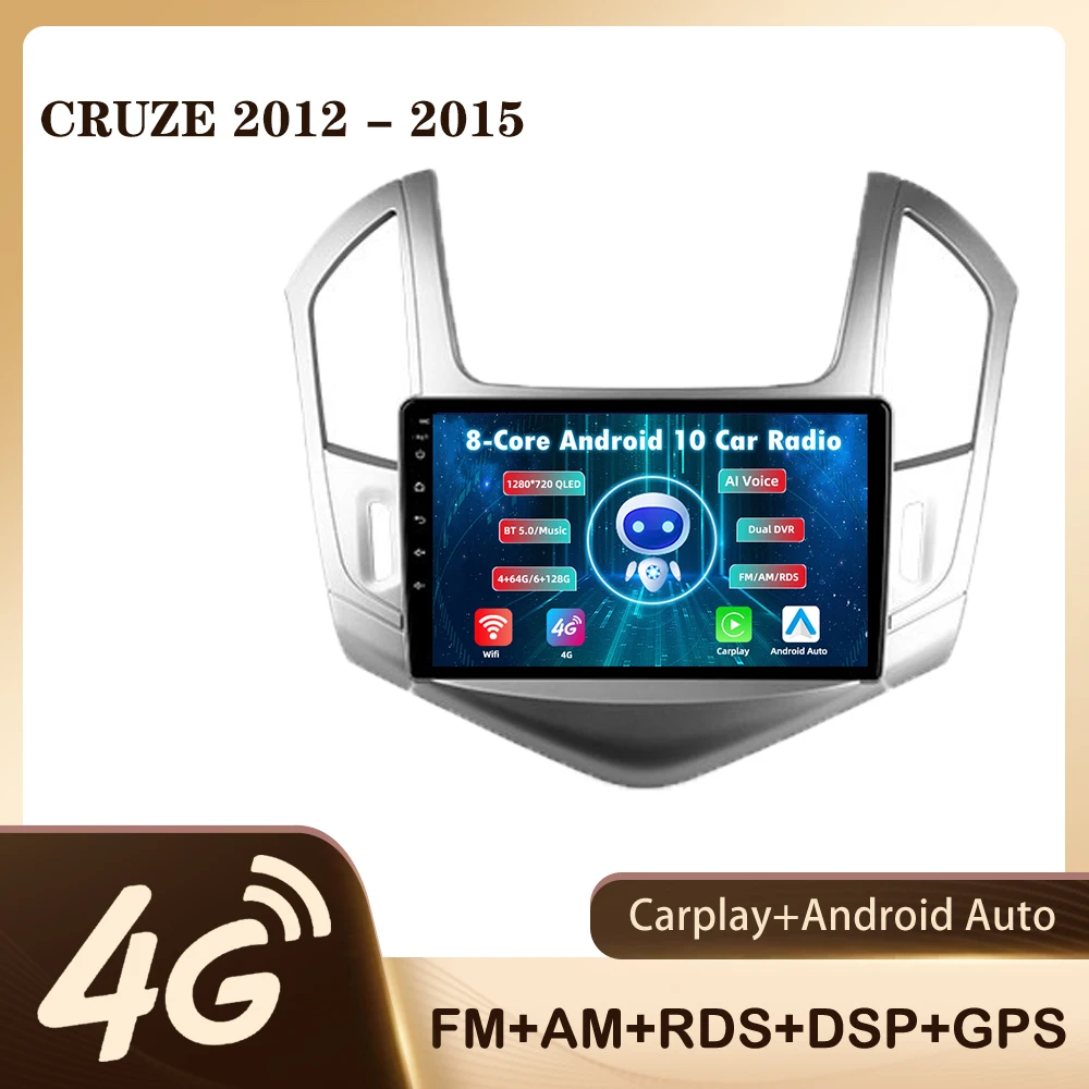 

JMANCE For Chevrolet Cruze J300 J308 2012 - 2015 Car Radio Ai Voice Multimedia Video Player Navigation No 2din 2 din DVD