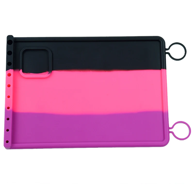 black purple pink 1 шт стиль концентрат масло коврик антипригарное масло воск силиконовый концентрат коврик красочный силиконовый коврик водонепроницаемый легко чистить - Цвет: black purple pink