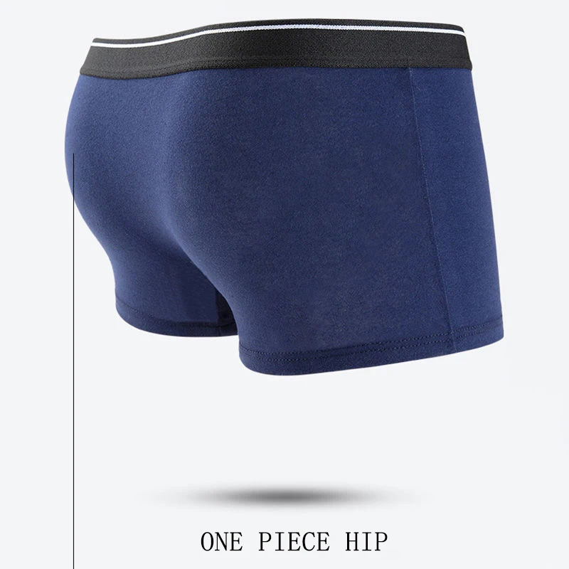 4Pcs/LotMen's Underwear Pure Cotton Large Size Boxer Pants Breathable Youth Underwear Pure Cotton Shorts Boxer Pants Comfortable