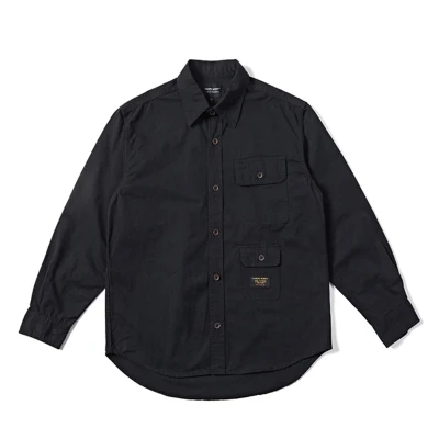 

han Men's tooling shirt trendy handsome loose shirt BF casual all-match pocket jacket jacket