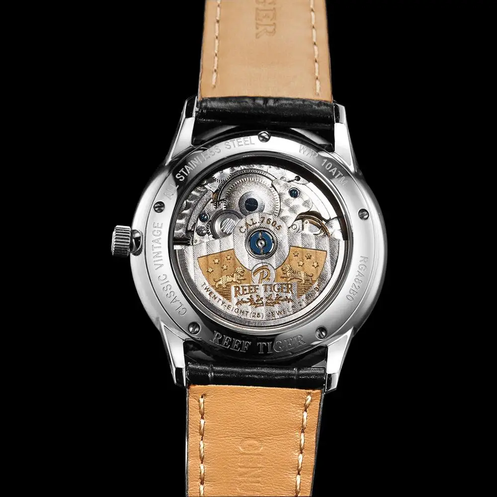 Мужские наручные часы мужские автоматические Reef Tiger man роскошные