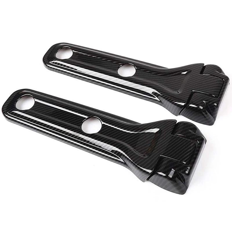 Car Spare Tire Tailgate Door Hinge Covers Trim Stickers for Jeep Wrangler JL 2018 Up (Carbon Fiber) | Автомобили и мотоциклы
