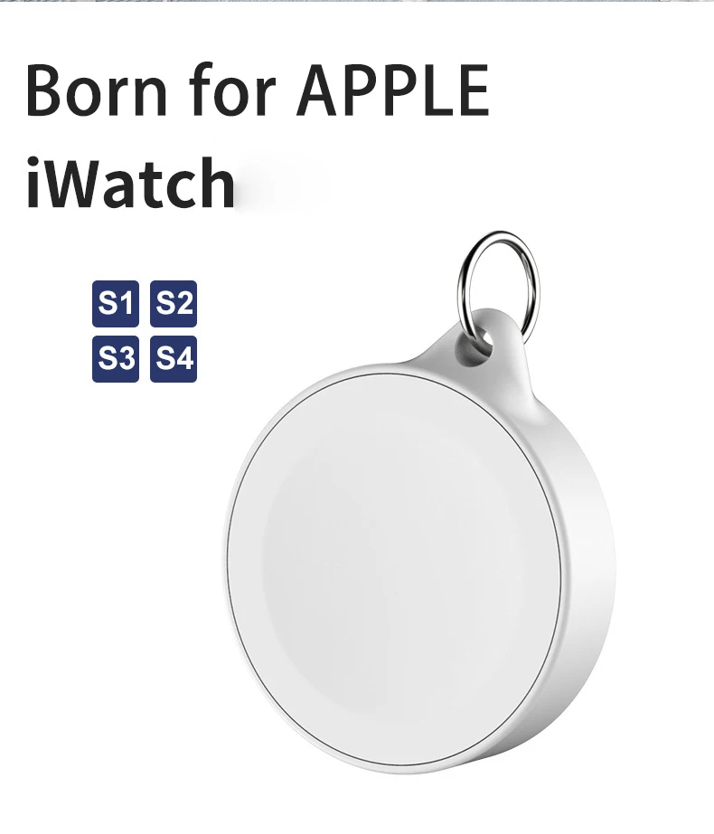 

5W Suitable for Apple Iwatch6 S1 S2 S3 S4 Watch Wireless Charging Keychain Watch Wireless Charging Mini Watch Wireless Charging