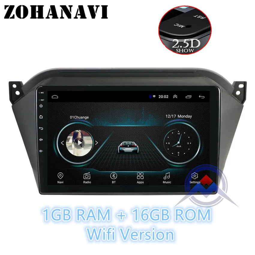S2 t40 1G 16G ZOHANAVI 2.5D Android 9,0 автомобиль радио для JAC S5 автомобильный DVD gps для JAC S2 t40 gps-навигация, радио, стерео multimeida - Цвет: S2 t40 1G 16G