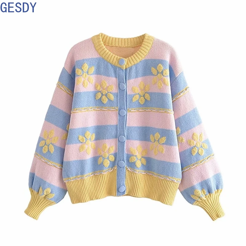 

Korean Style Ropa Mujer Invierno 2021 Manga Larga Cardigan Women Winter Clothes Blusas Knitted Sweaterwool Blends Cardigan