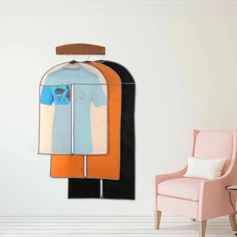 Бежевого и черного цветов Домашнее платье Одежда Костюм Обложка чехол пыле сумки