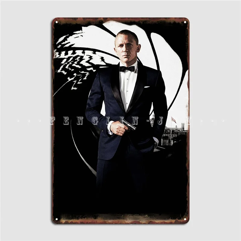 

007 металлический плакат Skyfall, Декор стен для дома, паба, гаража, ретро, оловянные плакаты со знаком