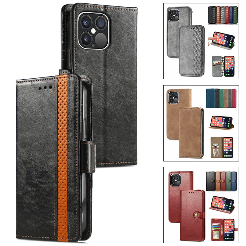 

Wallet Leather Flip Case For iPhone 13 Pro Max Ultra Thin Magnetic Card slot Stand Protect Cover Phone Bag Coque Many styles