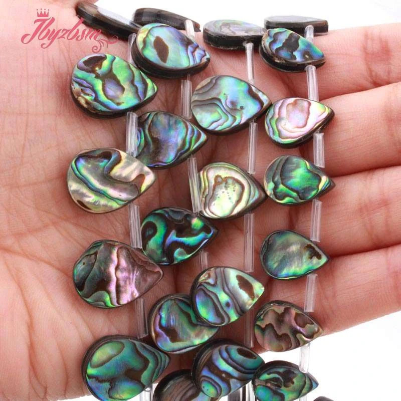 

10x14 13x18mm Drop Multicolor Abalone Shell Beads Loose Natural Stone Beads For DIY Necklace Bracelet Jewelry Making Strand 15