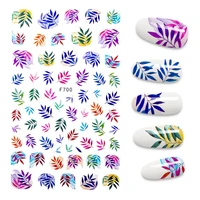 1 sheet 3d manicure love letter flower sticker for nails inscriptions nail art decoration water sliders tips nail salon design