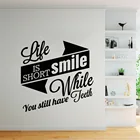 Стоматологическая клиника Наклейка на стену в ванную виниловые настенные наклейки декор настенная Улыбка Зубная Чистка зубы стоматология стикер