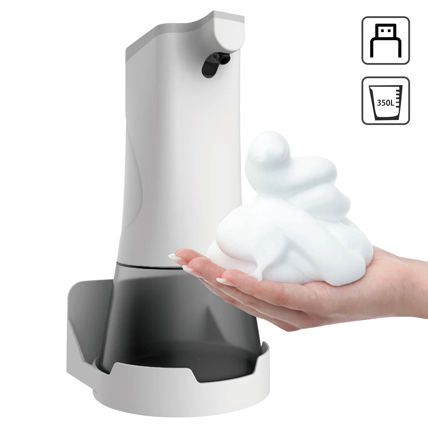 

Wall Mounted Automatic Foam Soap Dispenser Infrared Hand-free Touchless Soap Dispenser Foam Liquid Gel Auto Hand Soap Dispenser