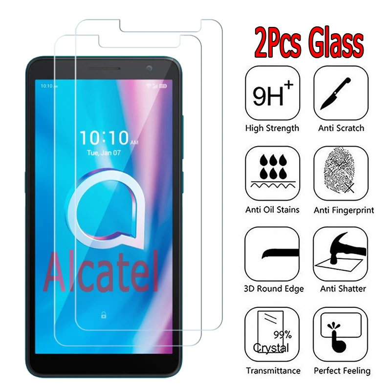 2 1 шт. чехол для Alcatel 1A 1B 1S 3X 3V 3L 3C 3 1X 1V 1C 5X 1L 1SP 1SE 2020 2019 2021 HD Закаленное стекло