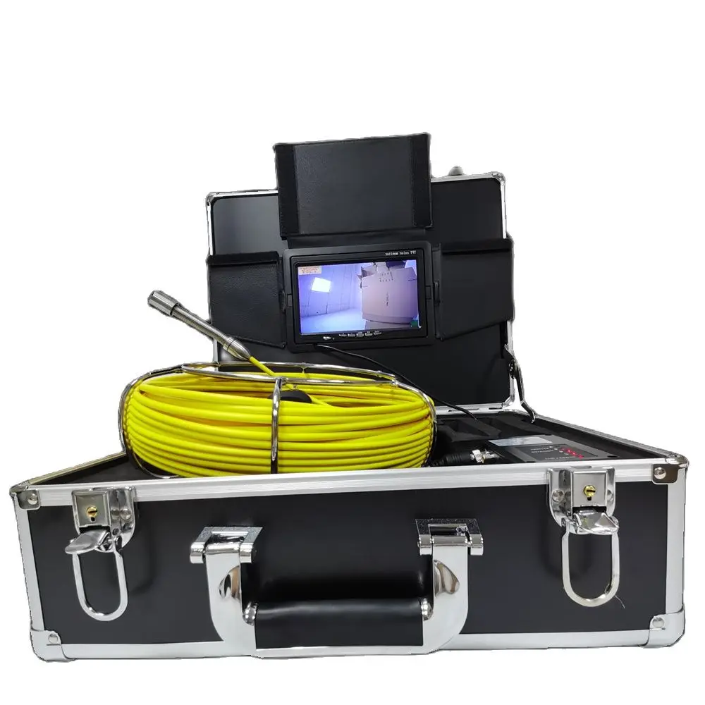 

7 Inch Sewer Pipeline Inspection Camera With 4500mAh Battery IP68 Waterproof Drain Pipe Industrial Endoscope Kit 20M/30M/40M/50M