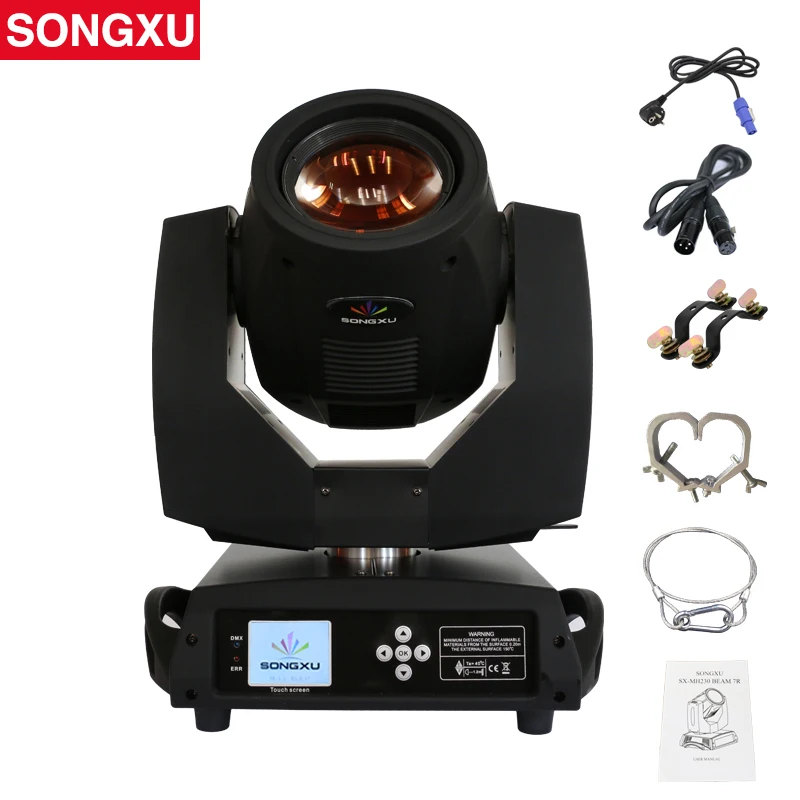 Lyre Beam 230W 7R Вращающаяся головка с сенсорным экраном луч 230 7 ярких ламсветильник