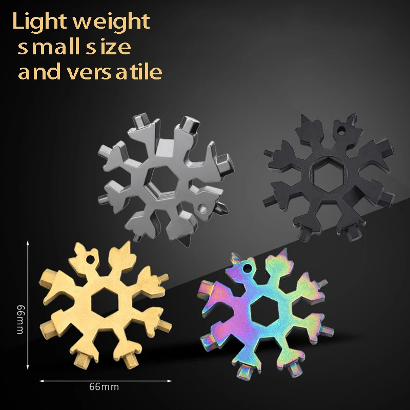 1 Pcs Multifunctional Snowflake Wrench Multi-Purpose Hexagonal High Carbon Steel Universal Portable Opening Tool |