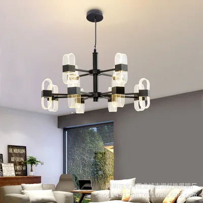 living room chandeliers post modern minimalist designer personality bedroom light luxury model room lamps