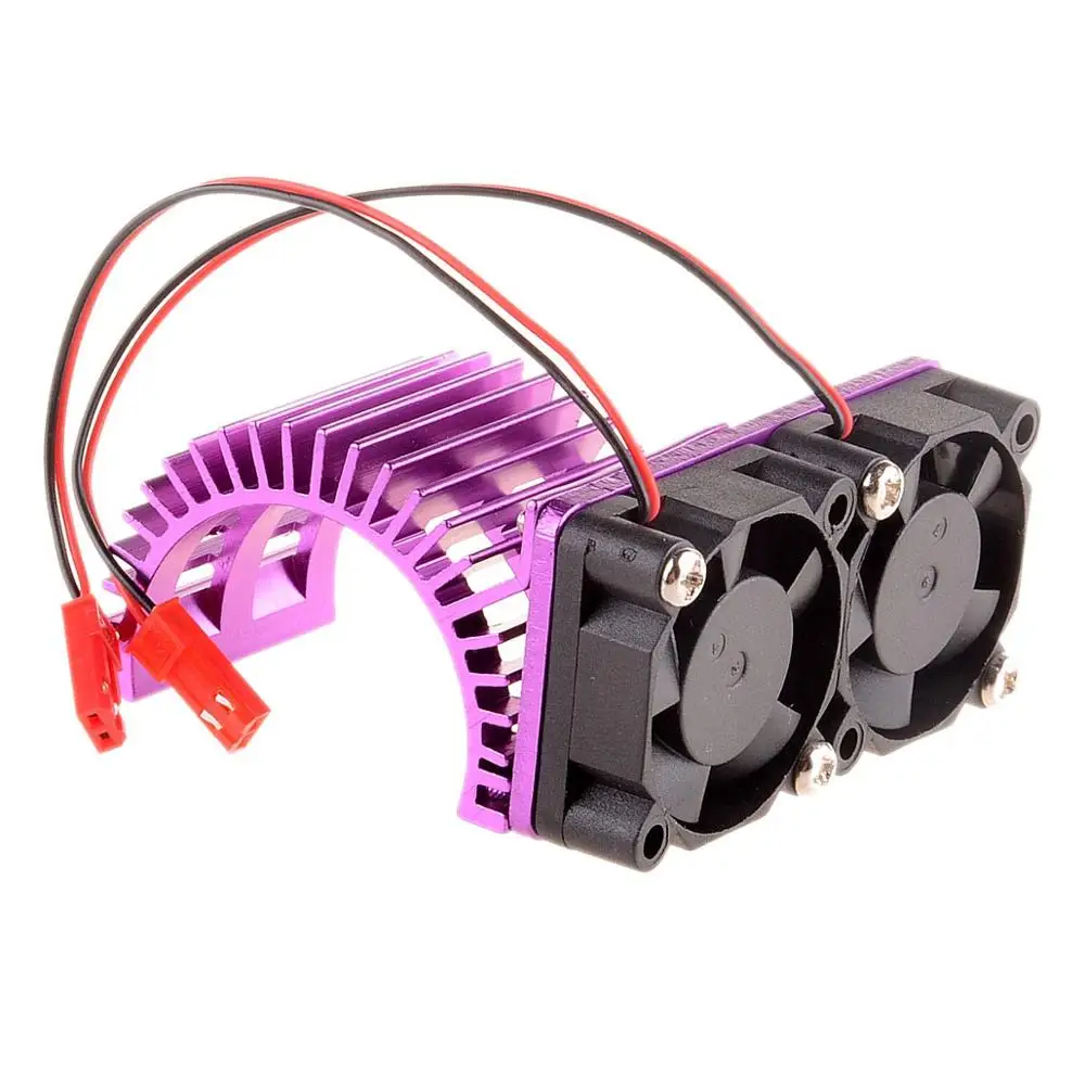 

RC 1:10 Car 540 550 Electric Motor Proof Cover Heat Sink Cooling Twin Fan 7024