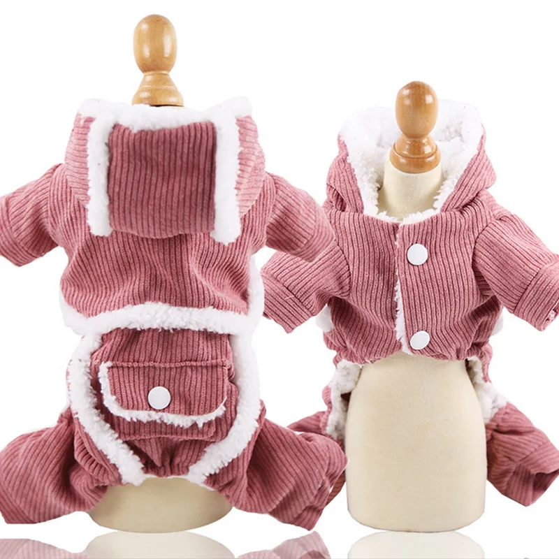 Зимнее пальто для домашних животных одежда собак хлопковая куртка Толстая