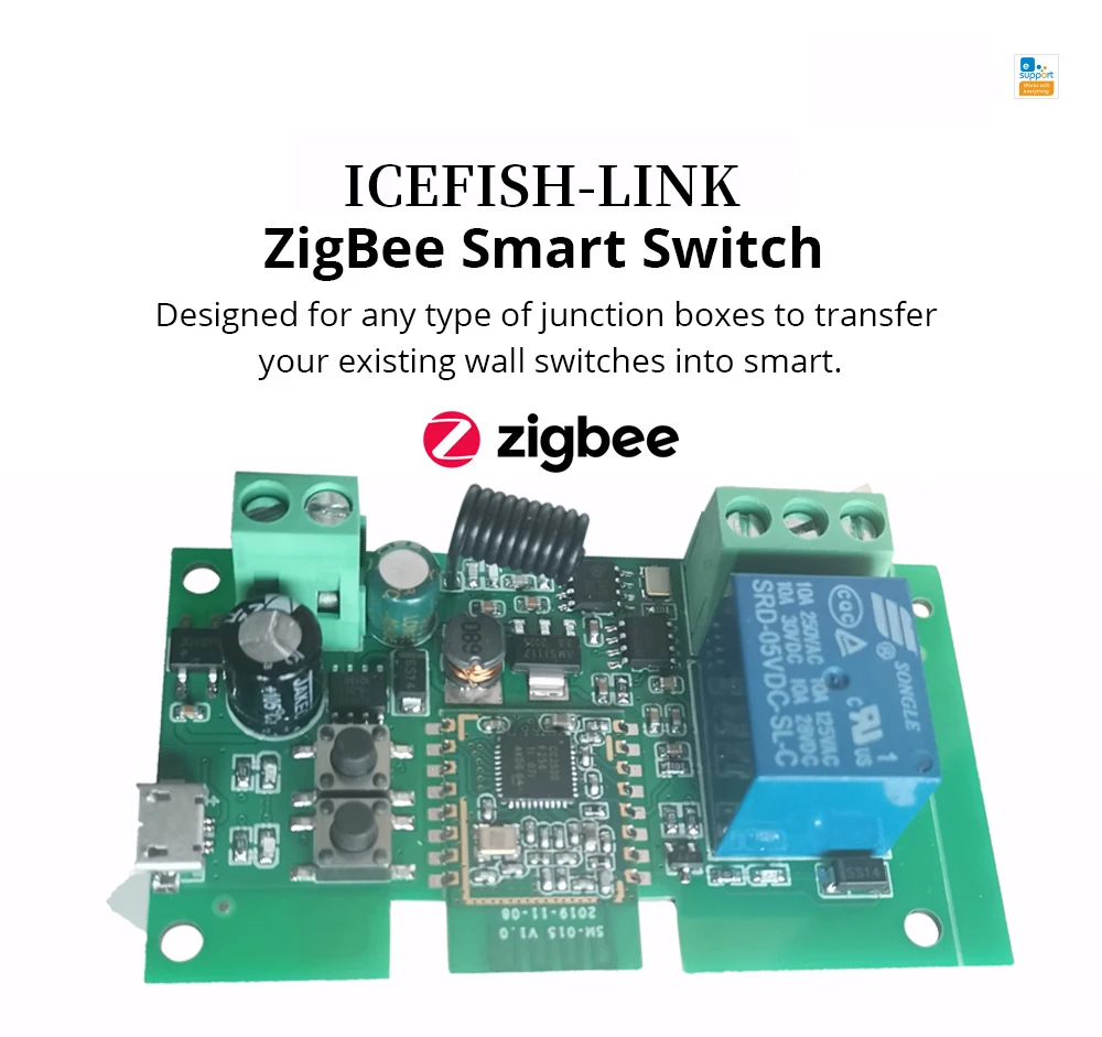 DC5-32v Ewelink ZigBee Relay Module Remote Control Light Switch Work With Alexa Google Home Sonoff/Tuya Smart Hub Gateway Bridge |