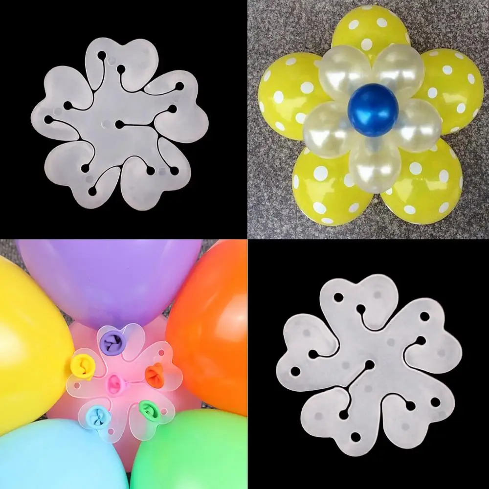 QIFU 100 шт. прозрачные воздушные шары зажим для гелиевых шаров украшения свадьбы