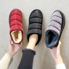 Женские зимние ботинки из пуховой ткани, новинка зимы 2021, женская обувь большого размера с бархатной подкладкой, женская обувь, большой размер 44 45, пушистые