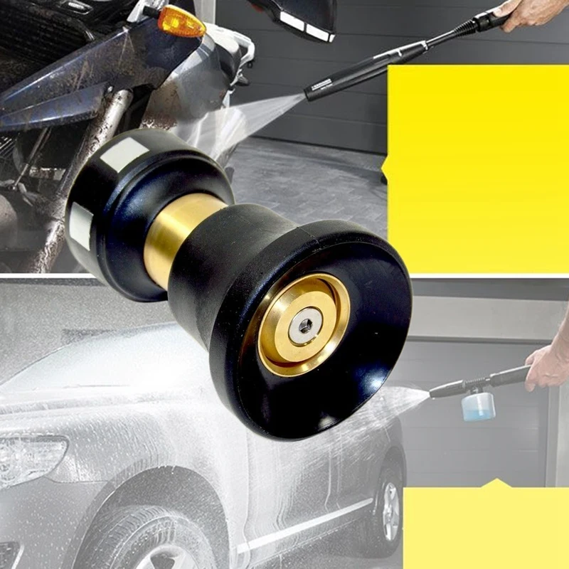 

Garden Hose Water Nozzle Pressure Sprayer Deluxe Solid Brass Fire Hose Nozzle