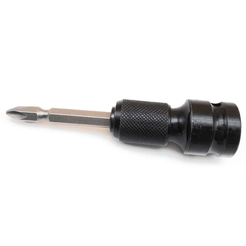 

1x1/2 Square Drive To 1/4 Shank Telescopic Socket Adapter Drill Chuck Model UK