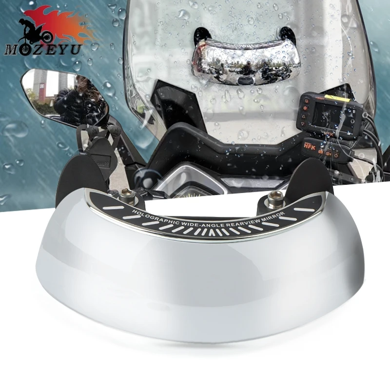 

New For KYMCO XCITING 250/300/400/500 AK550 DOWNTOWN 125/200/300/350 Motorcycles Wide Angle Rearview Mirror 180 Degree Visible