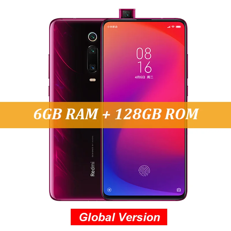 Глобальная версия Xiaomi mi 9T Pro 6 ГБ 128 ГБ(Red mi K20 Pro) восьмиядерный смартфон Snapdragon 855 6,3" AMOLED с камерой 48 МП 4000 мАч - Цвет: Red