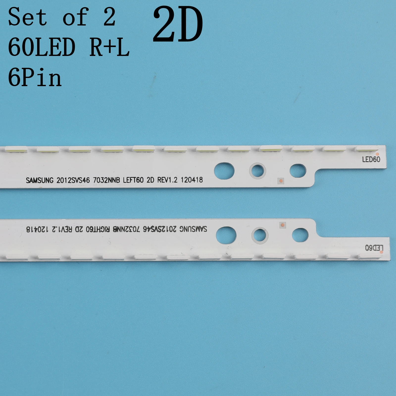 Светодиодная лента для подсветки телевизора Samsung 573 мм 56/60 светодиодов LTJ460HN06