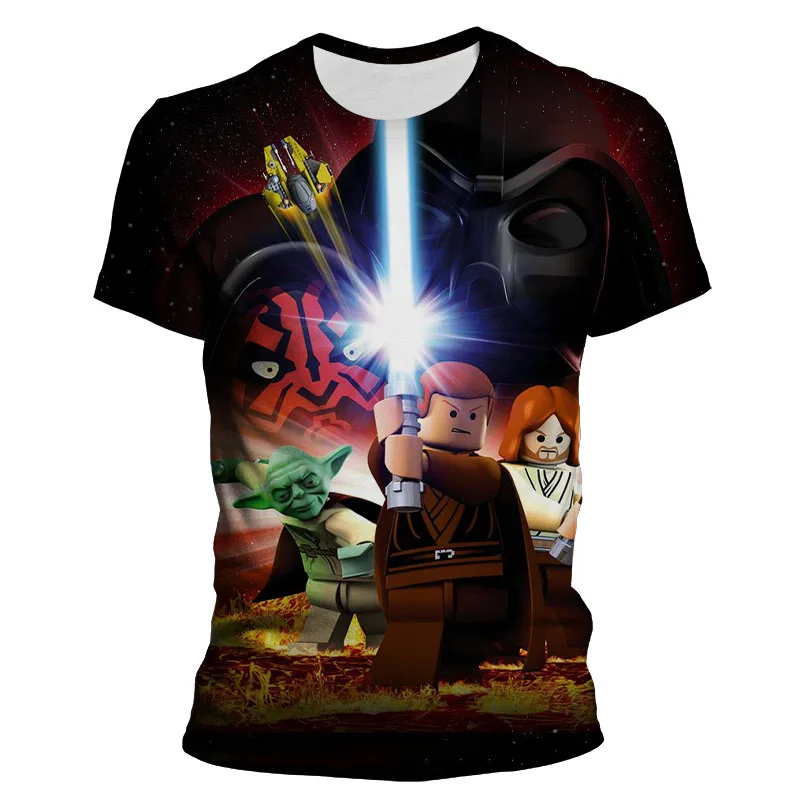 

New Disney Star Wars Toy Series Cute Cartoon 3D Printing Graphic T-shirt Summer Men's Women tee shirt Children funny t shirts