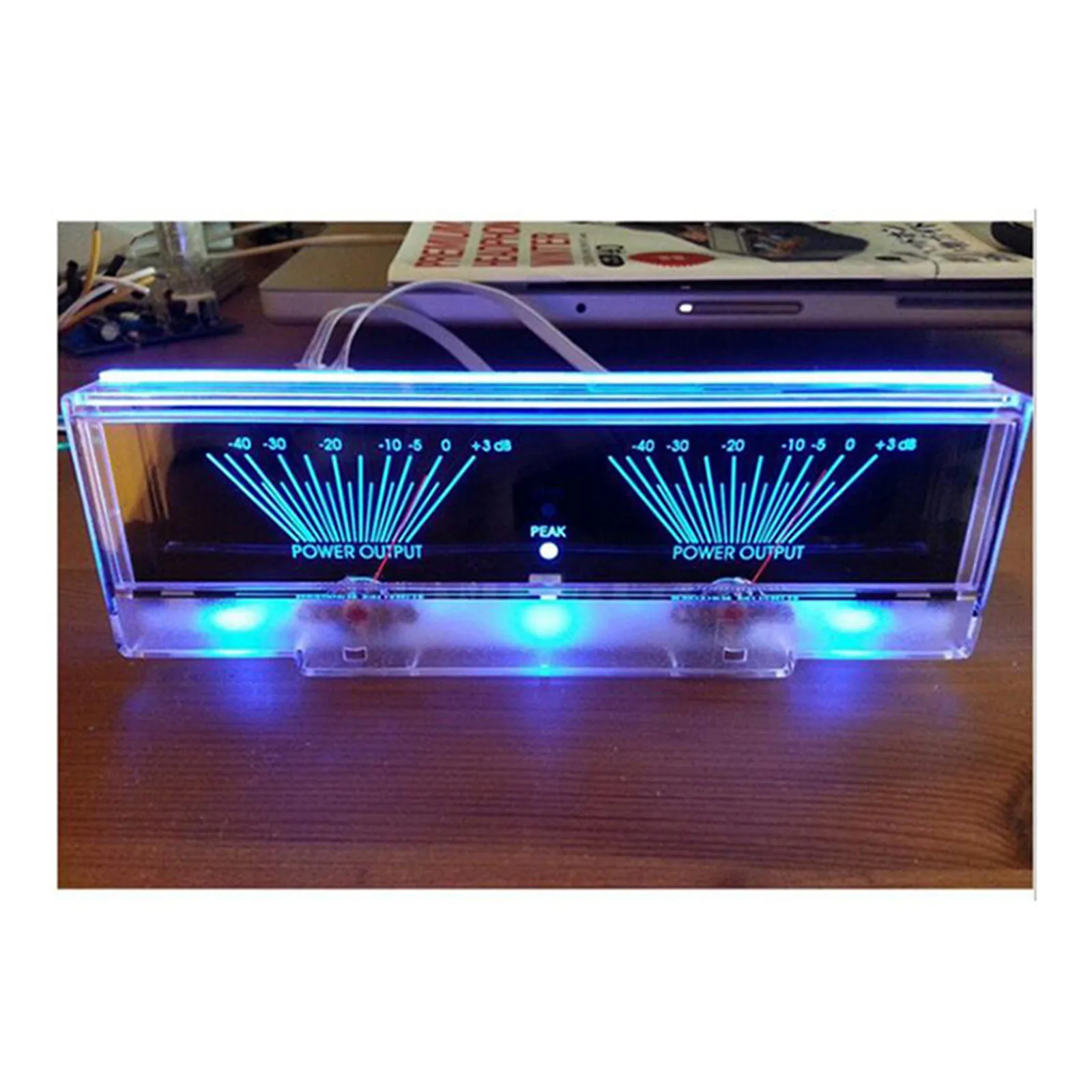 

DC 12V Power Amplifier Panel Dual Analog VU Meter Audio Level dB Meter With BackLit Hot Electrical Instruments PMMA+PS