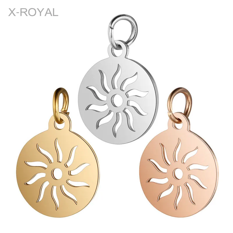 X ROYAL 5 шт./лот модный свитер с узором в виде солнца Нержавеющая сталь Подвески