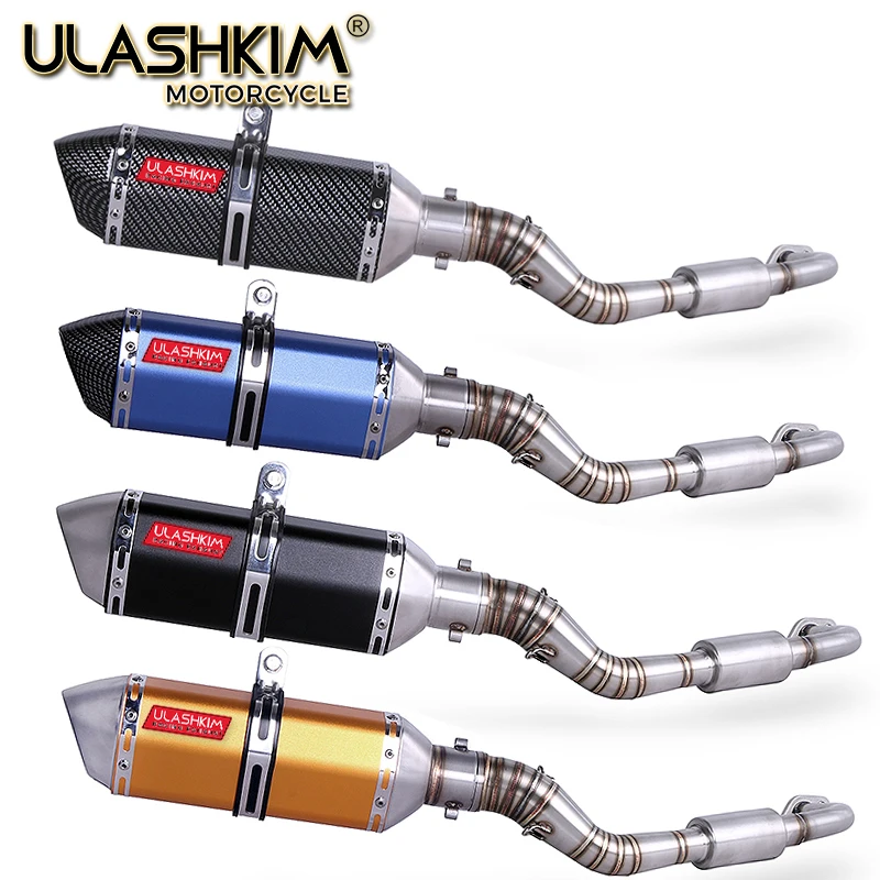 

NMAX155 мотоцикл выхлоп без шнуровки полная система Модифицированная Передняя средняя труба Глушитель со стакером для YAMAHA NMAX 155 N MAX155