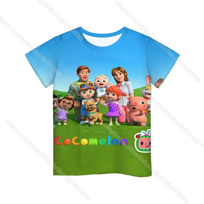 

Cocomelon 3D Print T Shirts for Girls Boys Kids Camiseta Toddler Anime Cartoon T-shirts Summer Children Tshirt Streetwear Tees