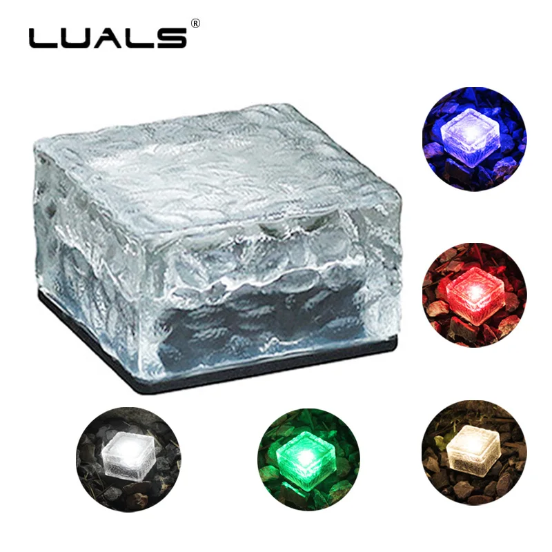 Уличный светодиодный солнечный подземный светильник s стеклянный корпус