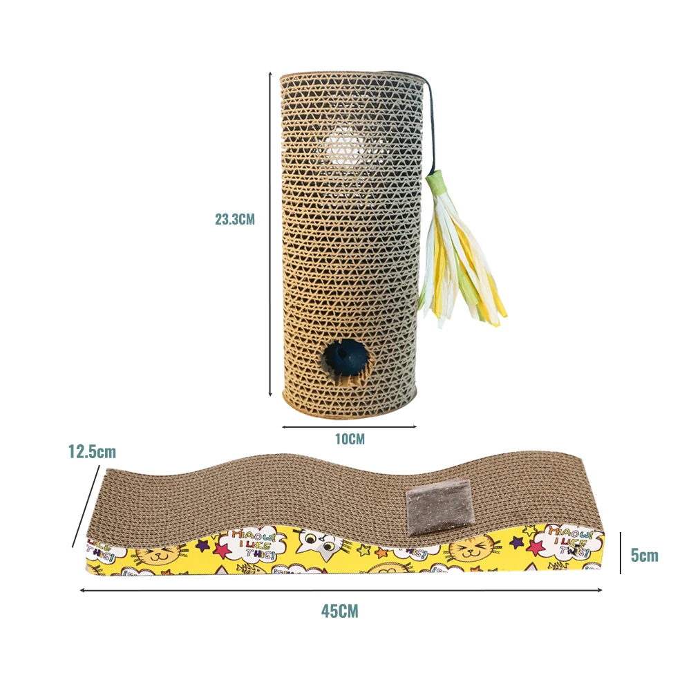 Corrugated Paper Pet Cat Scratcher Game Scratching Accessories Pets Products Board For House Toy | Дом и сад