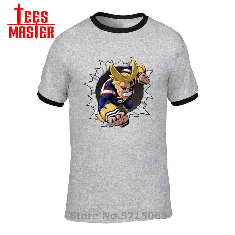Новая летняя мужская футболка Supersoldier I am the Symbol of Peace All might футболки с короткими