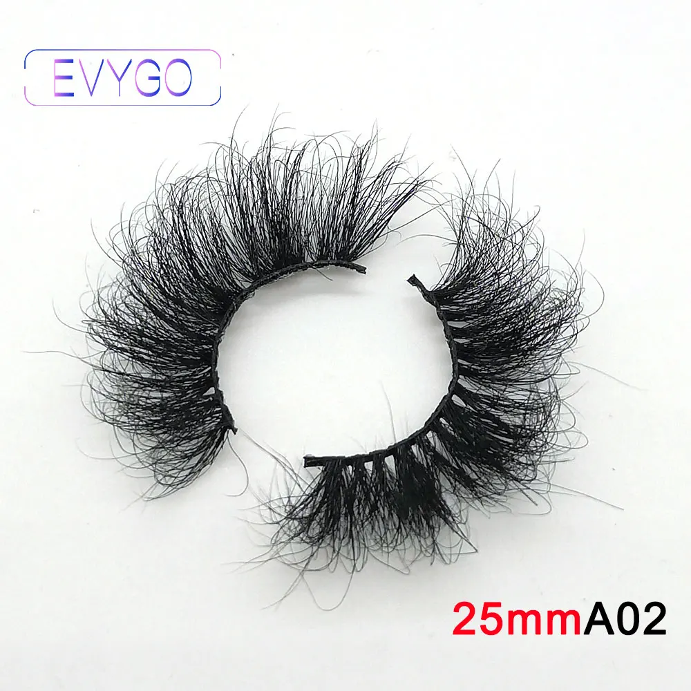 

Dramatic Long Wispies Fluffy Handmade Eyelash 25MM Lashes 3D 100% Mink Hair False Eyelashes Full Strips Lashes Extension Makeup