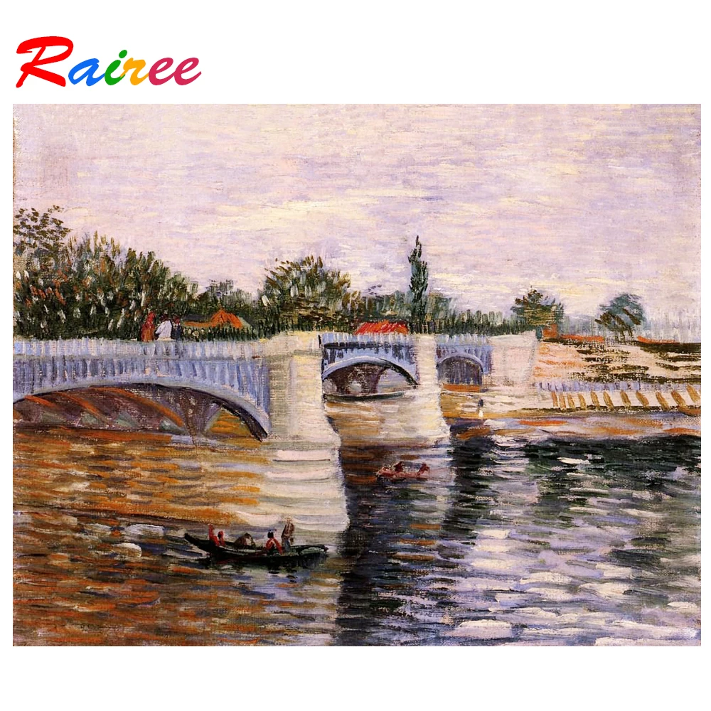 Картина из страз Rajette senbridge 5D сделай сам Rairee Van Gogh вышивка стразами мозаика Декор