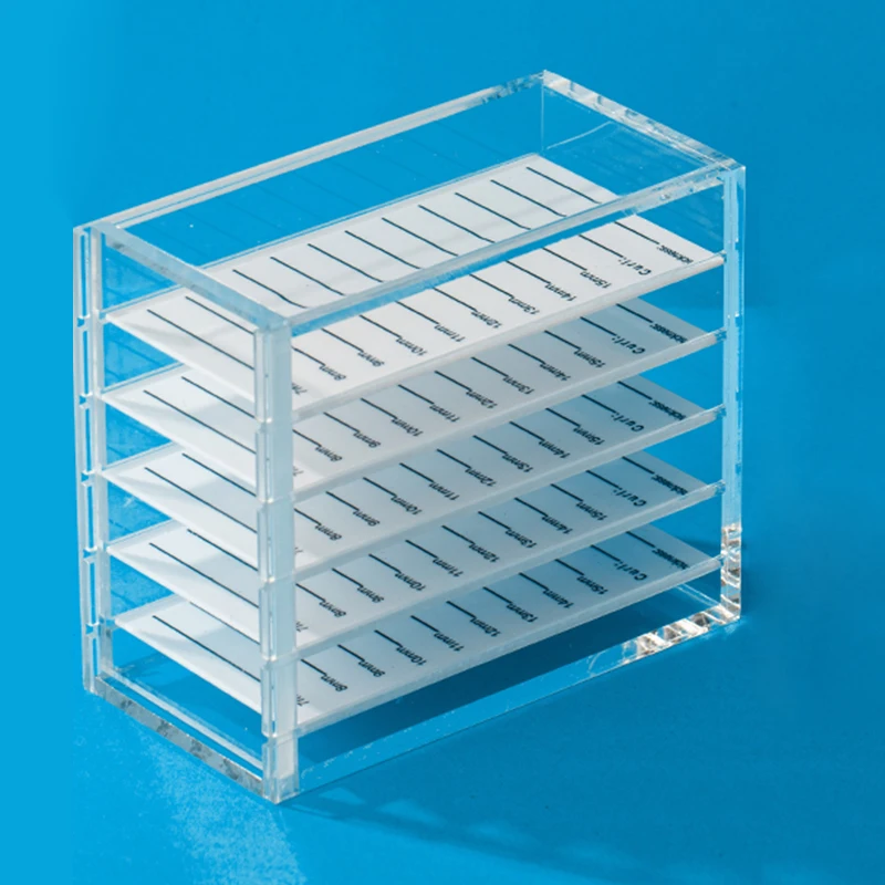 

False Eyelashes Storage Box 5 Layers Acrylic Pallet Lash Holder eyelash extension display Stand case Makeup Display Container