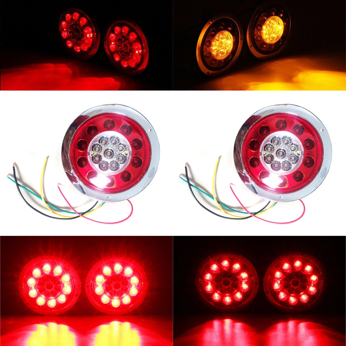 2 шт./1 пара поворотный стоп-светильник 19 светодиодов | Автомобили и мотоциклы