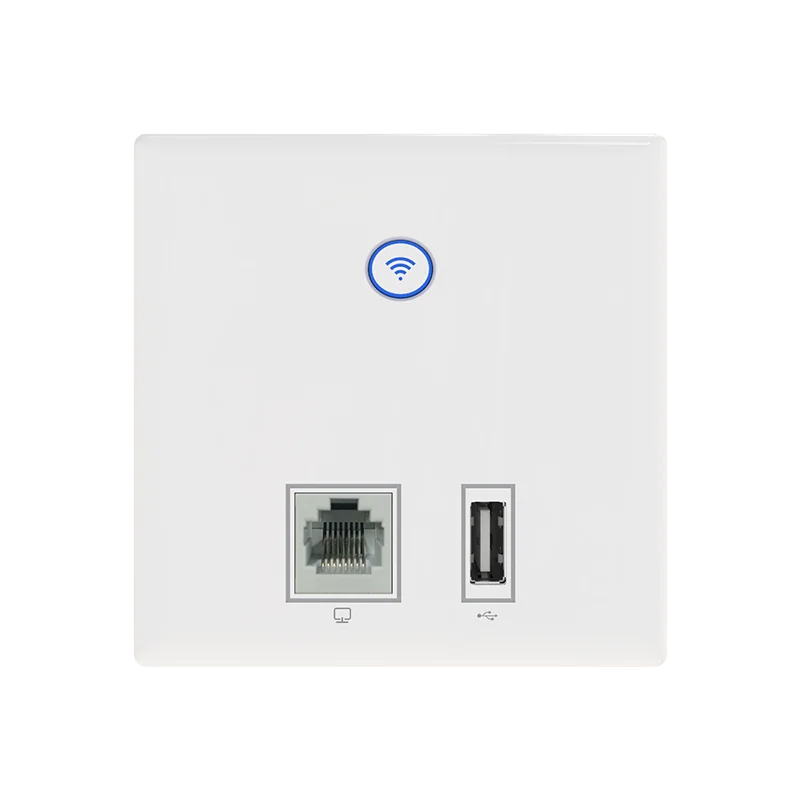 

COMFAST CF-E536N in-Wall Wireless AP 300Mbps Access Point Wifi 48V POE Power Supply Hotel Use 2*RJ45 Port Usb Charger Port Wifi